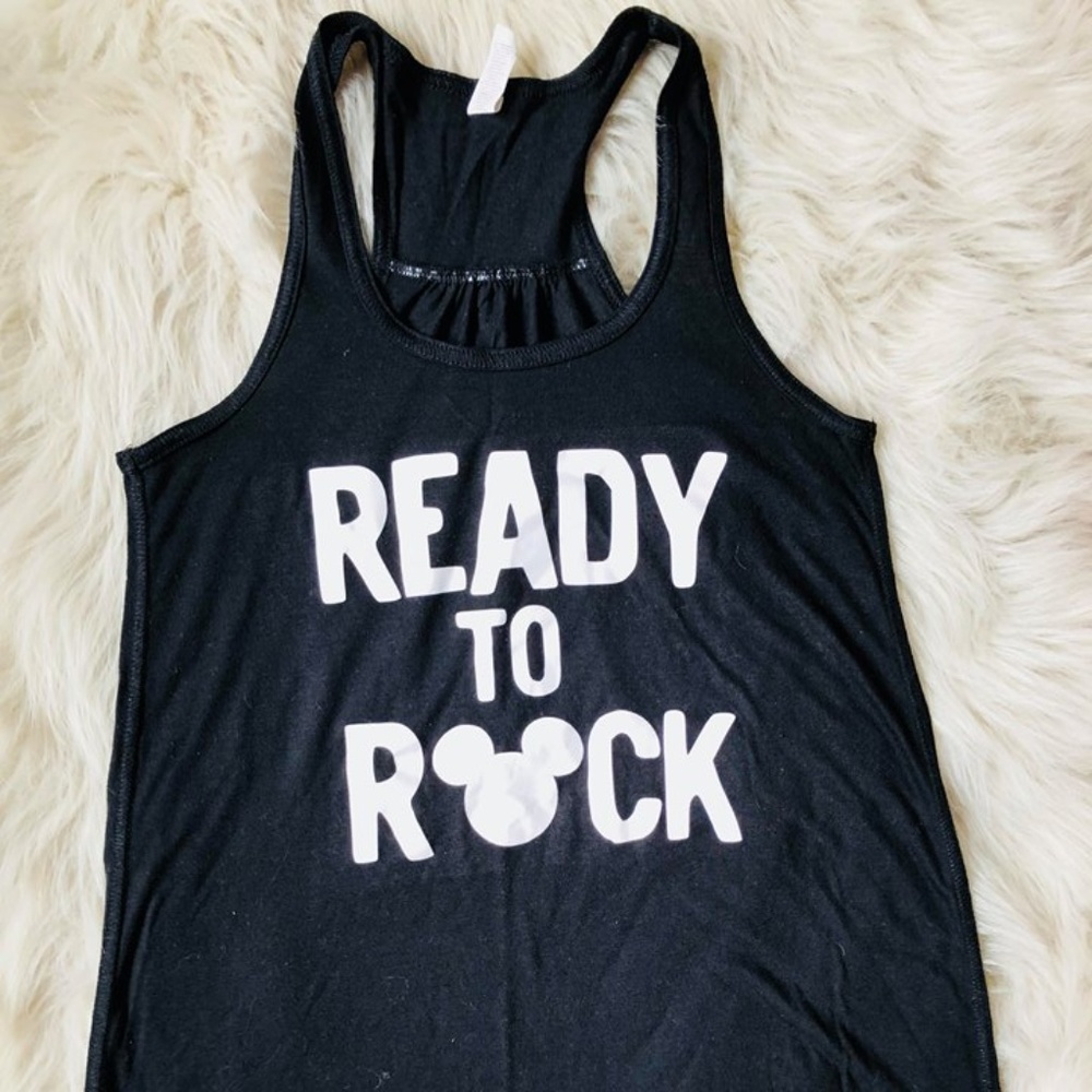 Black Tank Ready To Rock Mickey Mouse Disney